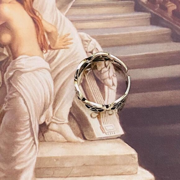 Stars Sterling Silver Toe Ring Band - Picture 4 of 4